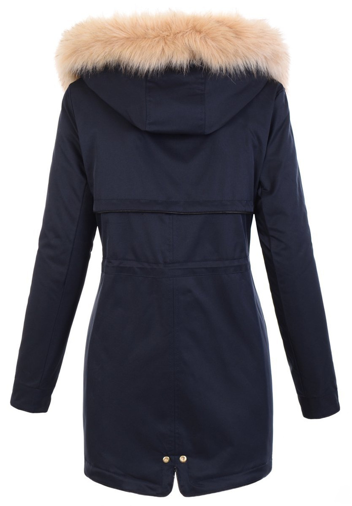 Damska Kurtka Parka Kinga Granatowa