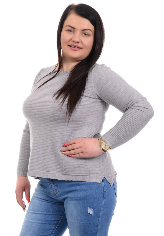 Damski Sweter Szary