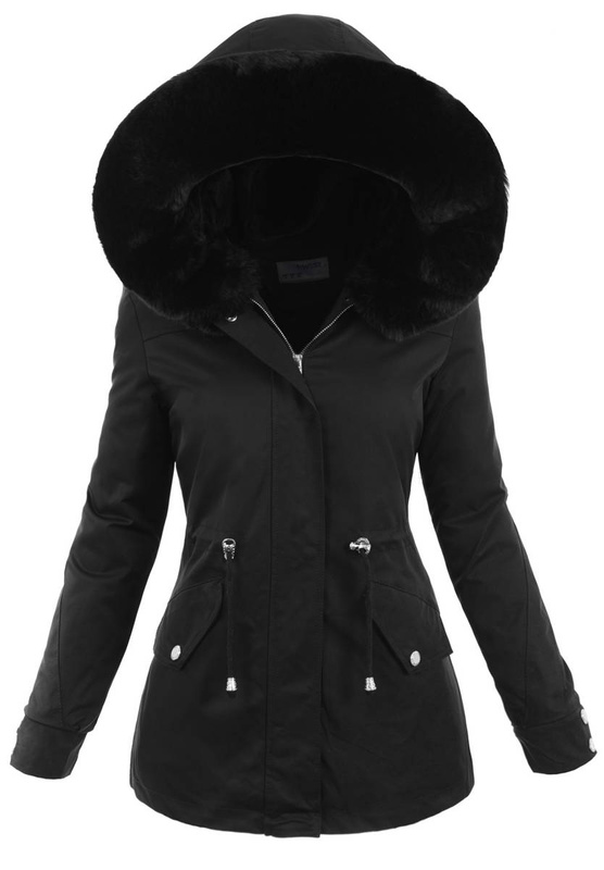 Damska Kurtka Parka Angelika Czarna