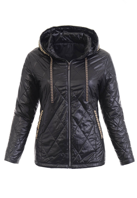 Damska Wiosenna Kurtka Ludmiła Czarna