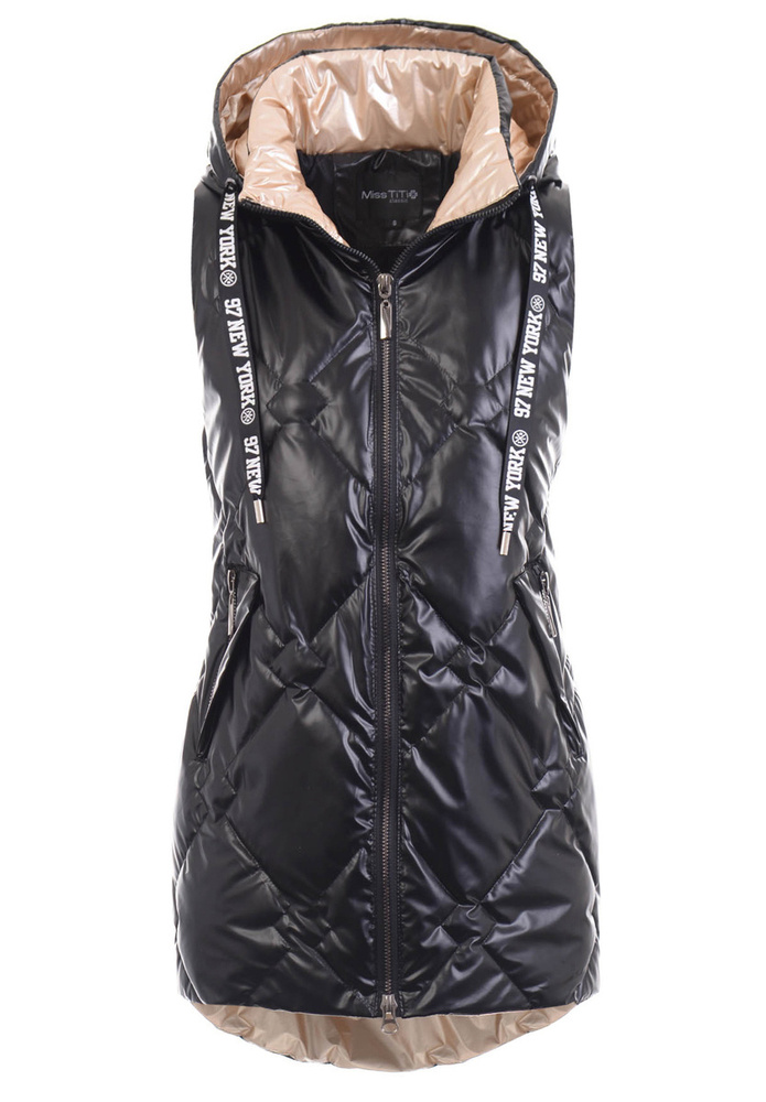 Damska Kamizelka Bezrękawnik Wera Czarny