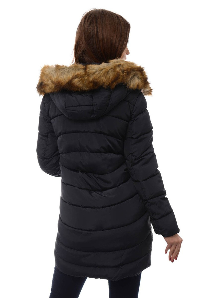 Damska Długa Zimowa Kurtka Ortalionowa Sara Granatowa