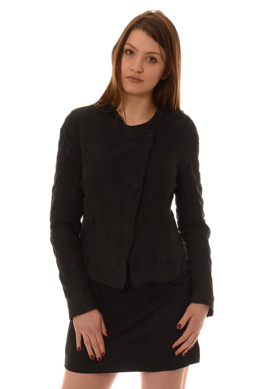 Ramoneska Martha Czarna z Zamszu