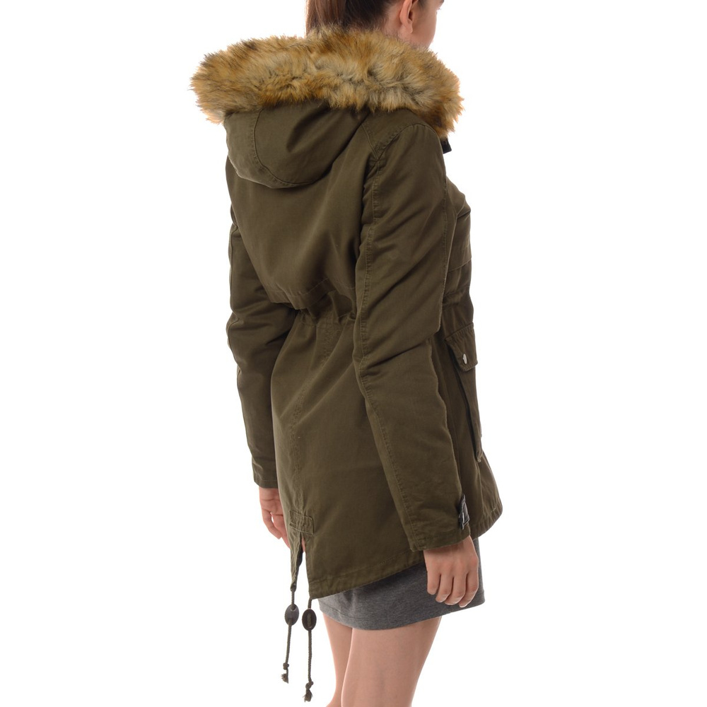 Damska Parka Kurtka Wiosenno Zimowa 2w1 Benita Zielona