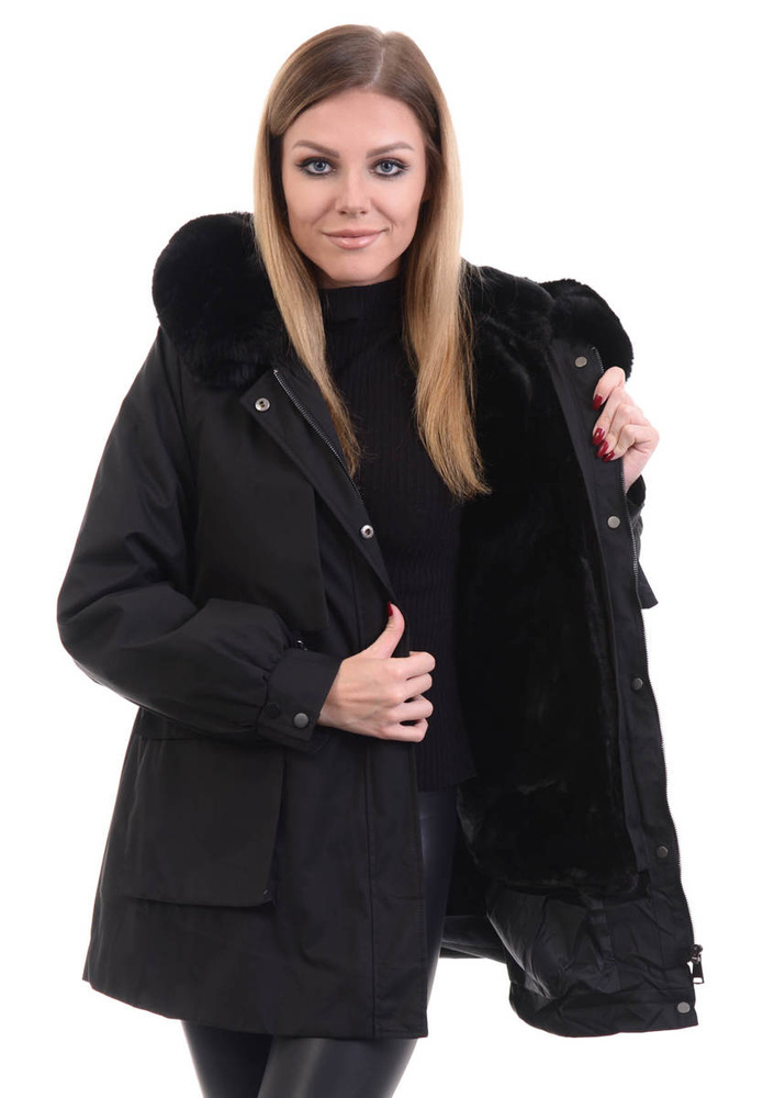 Damska Zimowa Kurtka Marlena Czarna