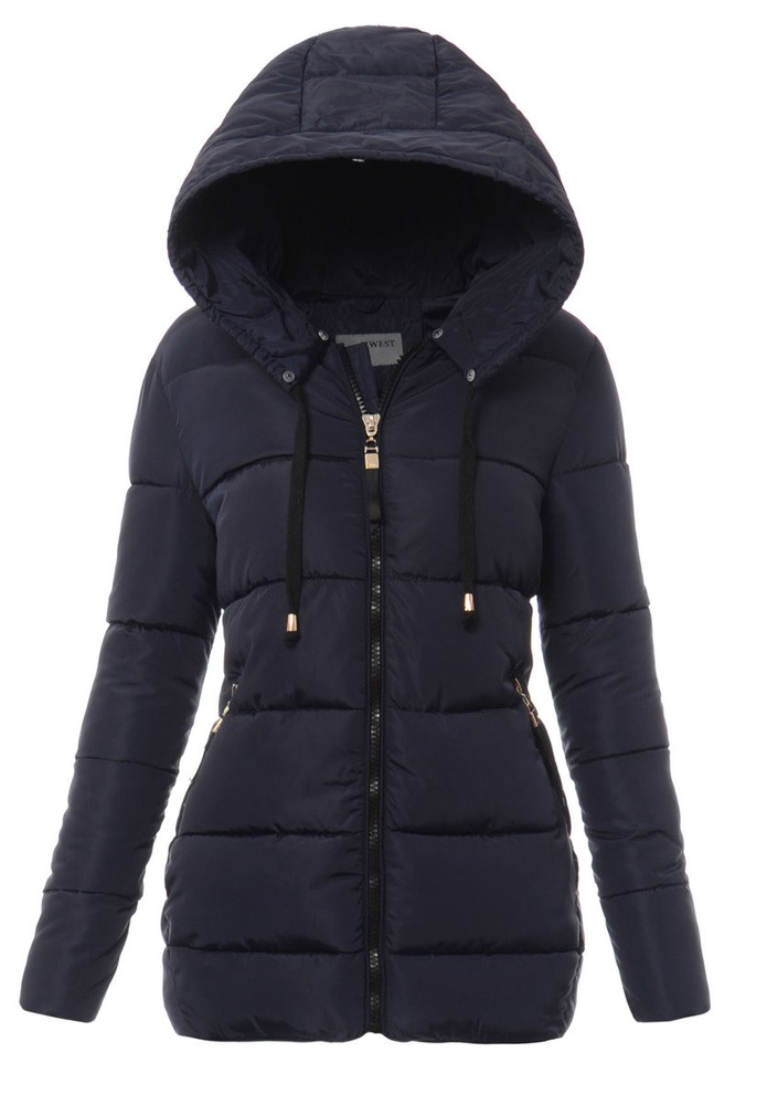 Damska Zimowa Kurtka Ortalionowa Melani Granatowa