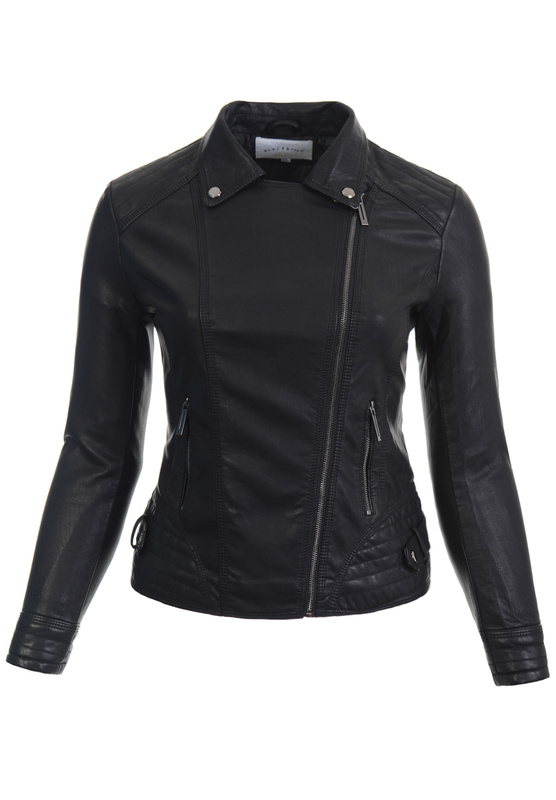 Damska Kurtka Ramoneska Adelina Czarna