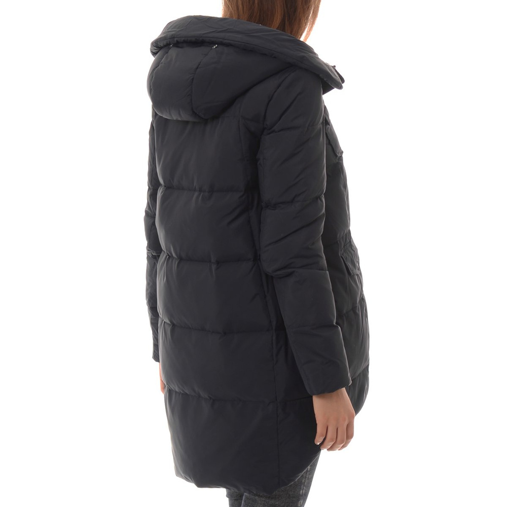 Damska Asymetryczna Kurtka Zimowa Granat