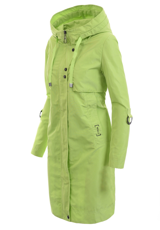 Damska Kurtka Parka Wiosenna Zyta Limonkowa