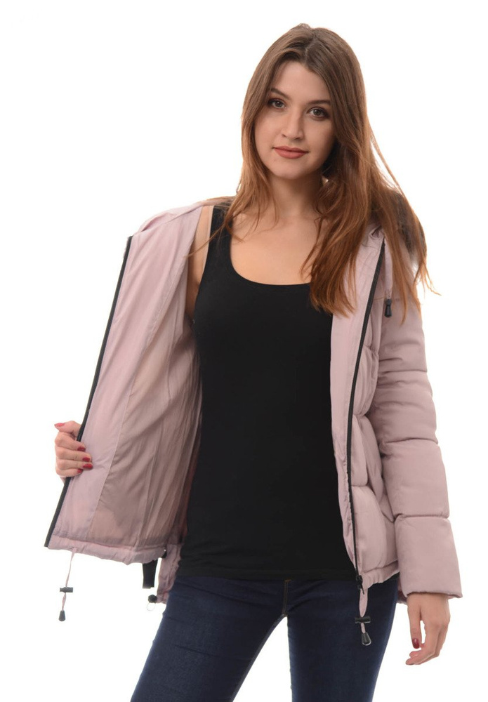 Damska Zimowa Kurtka Ortalionowa Różowa