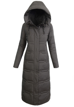 Damska Kurtka Ortalionowa Długa Nina Brązowa