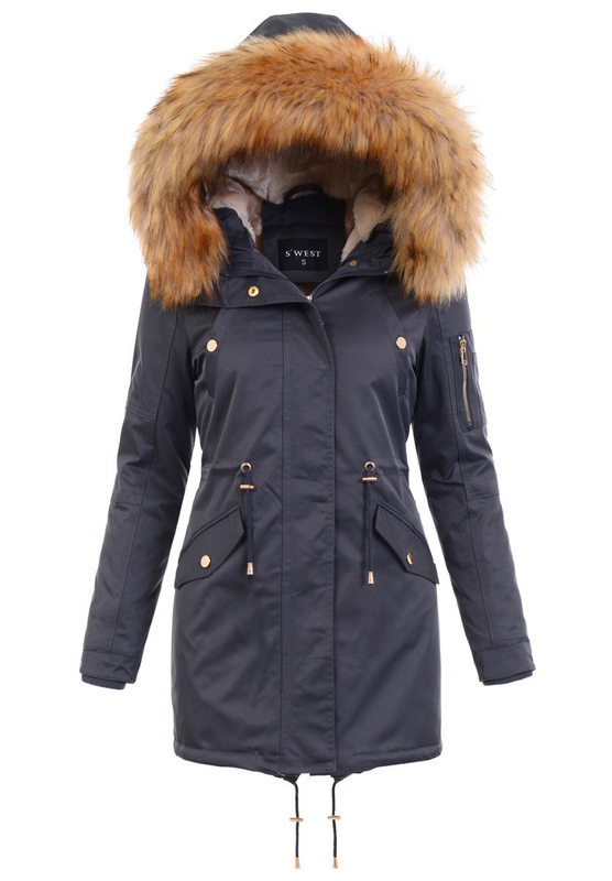 Parka Zimowa Pola Szara