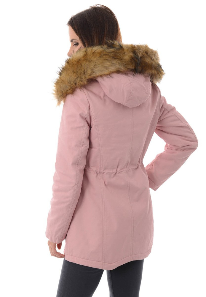 Damska Kurtka Parka Zimowa Adelina Różowa