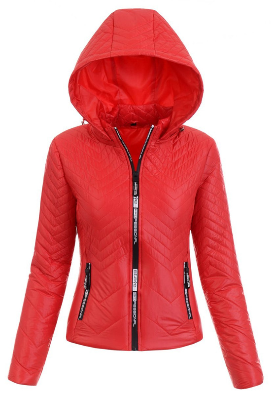 Damska Wiosenna Kurtka Ligia Czerwona