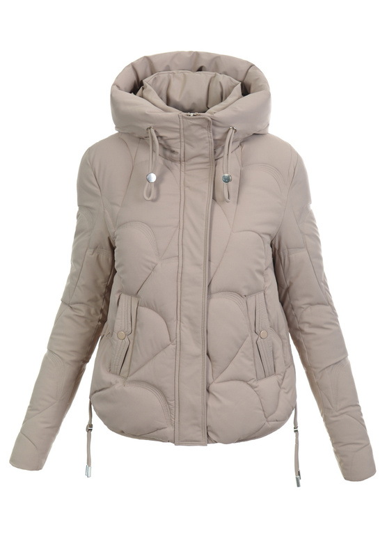 Damska Kurtka Zimowa Nikola Ciemno Beżowa
