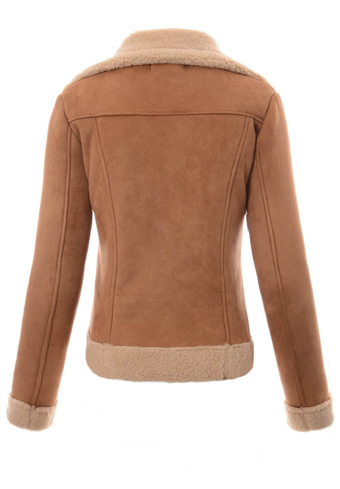 Damska Kurtka Kożuszek Zimowy Eleonora Brązowy