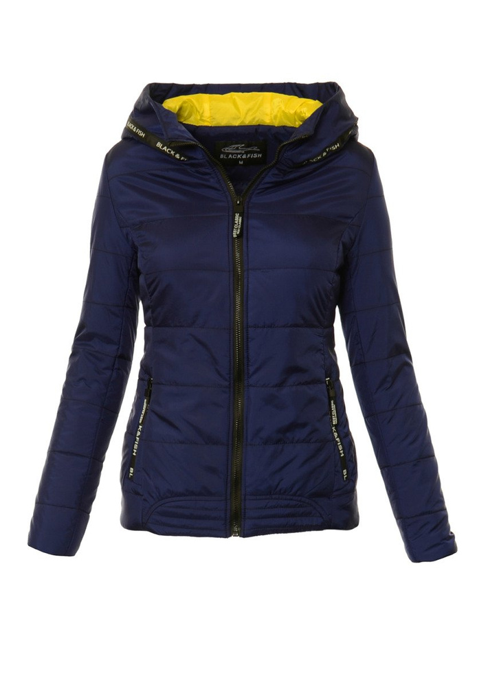 Damska Jesienna Wiosenna Kurtka Granatowa