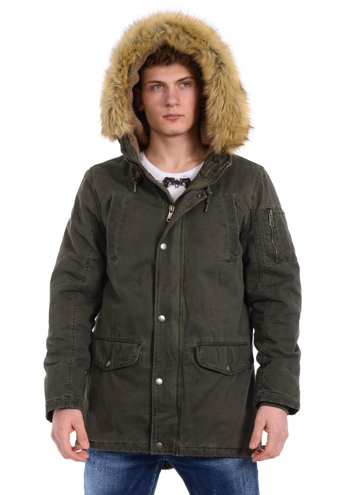 Męska Kurtka Parka Paweł Zielona