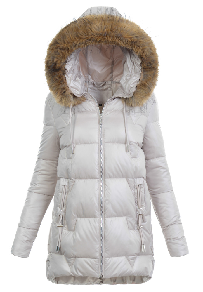 Damska Kurtka Ortalionowa Krystyna Jasno Beżowa