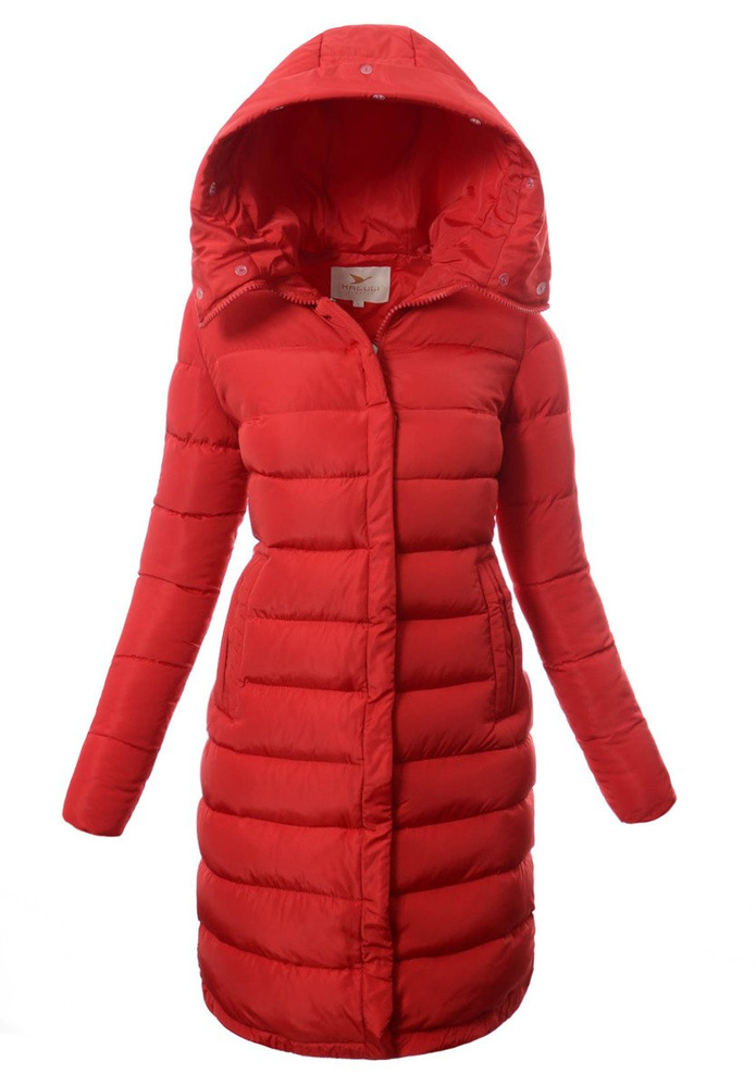 Damska Zimowa Kurtka Ortalionowa Czerwona