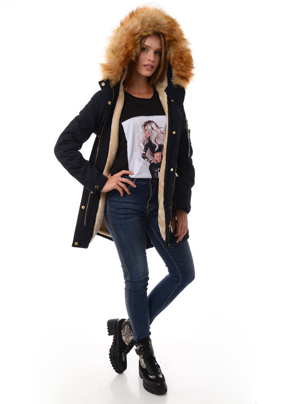 Damska Kurtka Granatowa