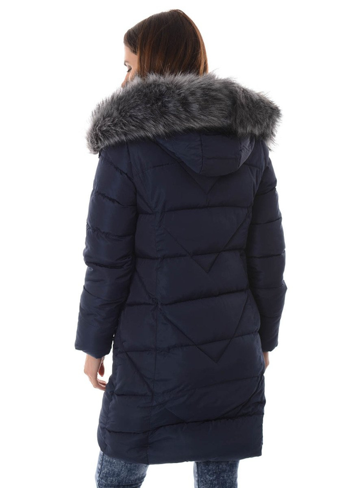 Damska Zimowa Kurtka Ortalionowa Florencja Granatowa