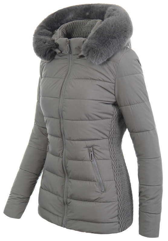 Damska Kurtka Zimowa Kaja Szara