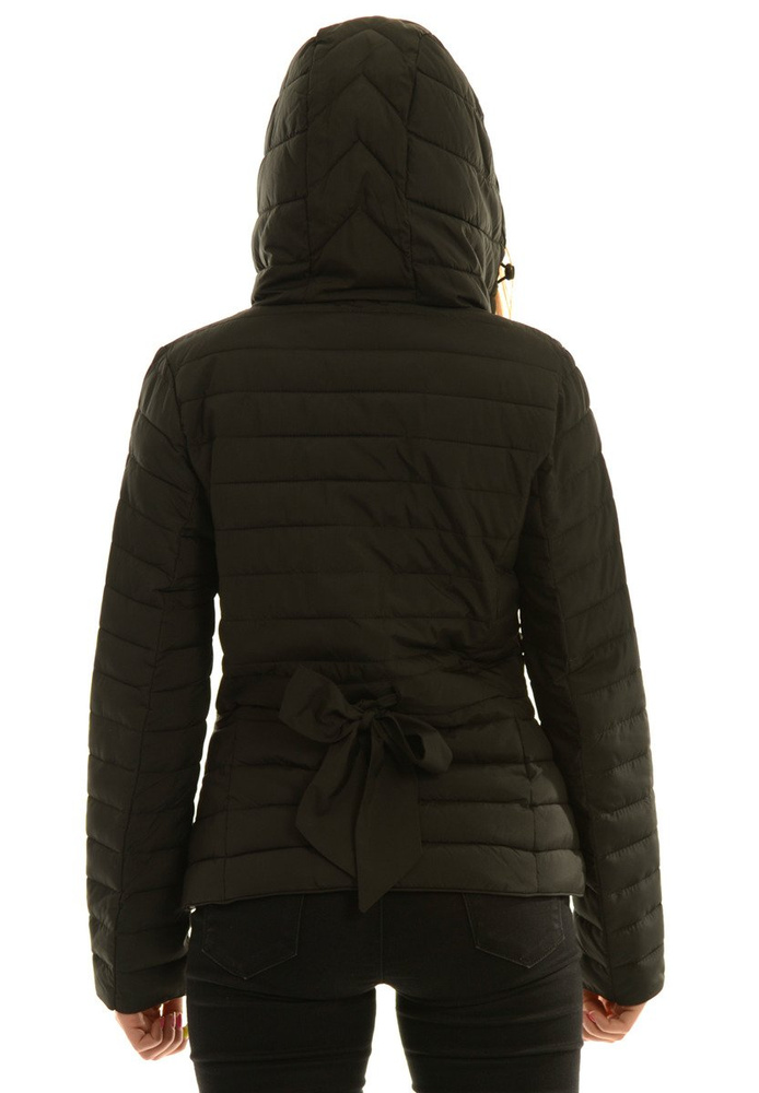 Damska Jesienna Wiosenna Kurtka Ortalionowa Czarna