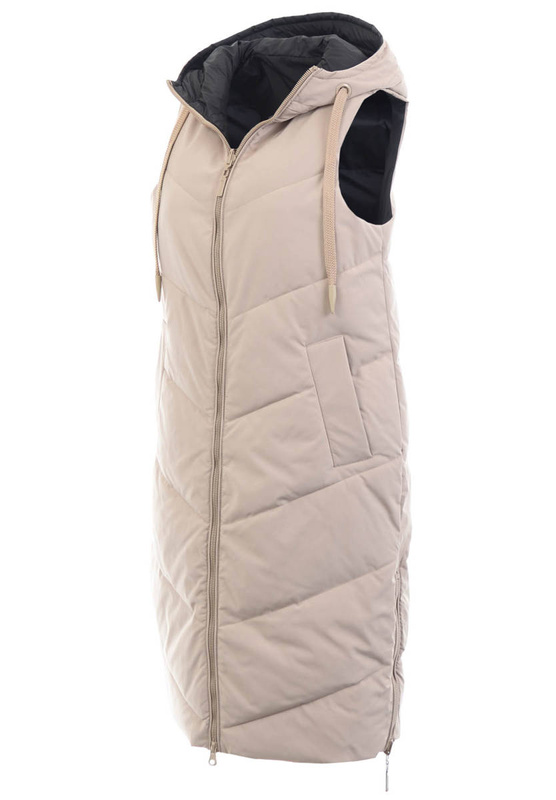 Damska Kamizelka Bezrękawnik Alma Beżowa