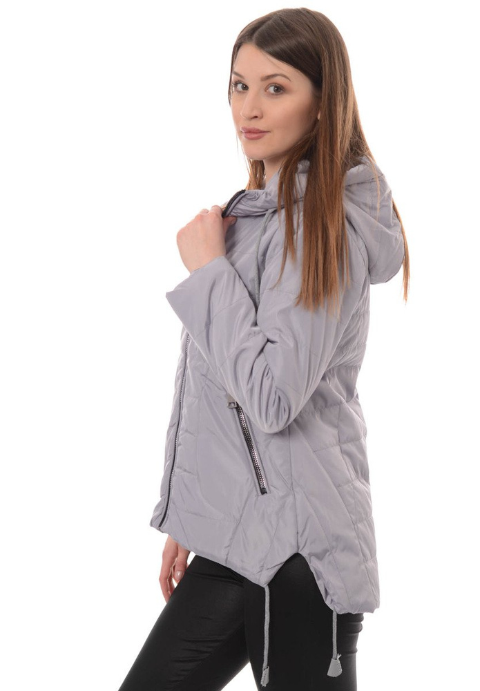 Damska Wiosenna Kurtka Tola Szara