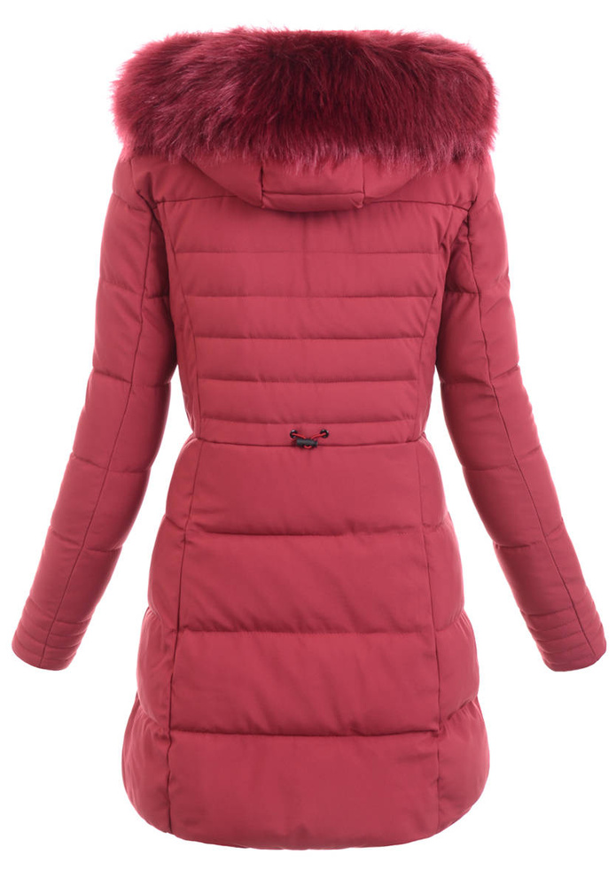 Damska Kurtka Zimowa Ortalionowa Janina Bordowa