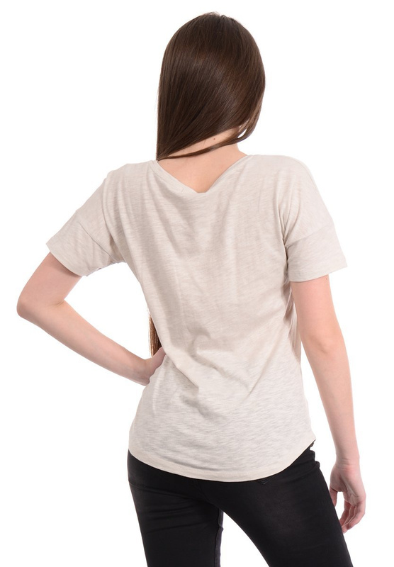 Damska Koszulka T-shirt Ecru