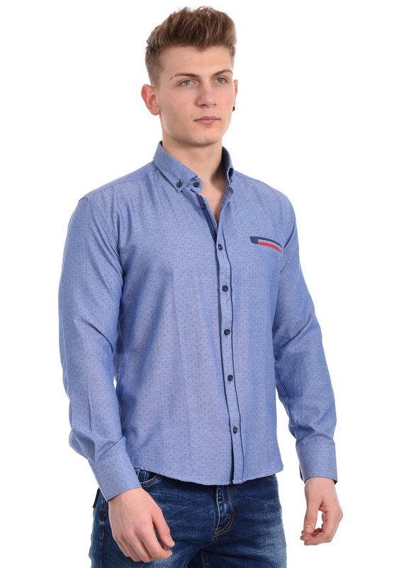 Męska Koszula Niebieska