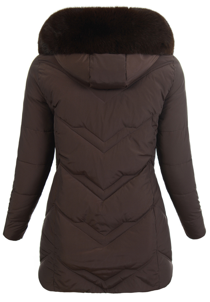 Damska Kurtka Ortalionowa Jadwiga Brązowa