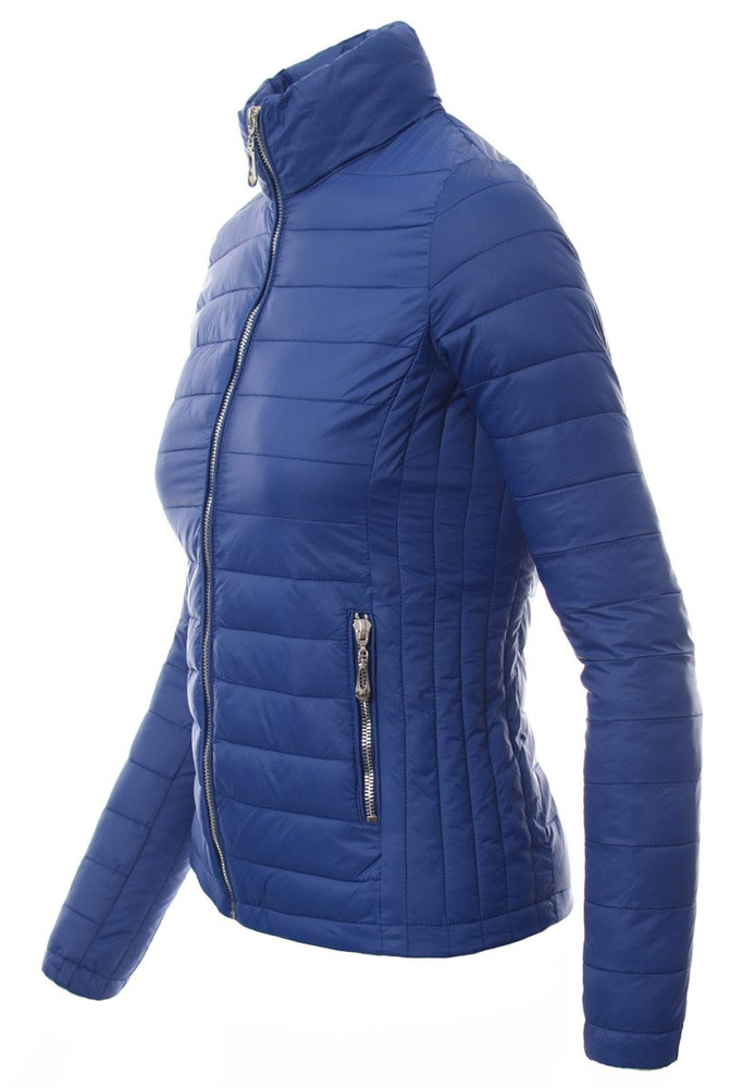 Damska Wiosenna Kurtka Niebieska