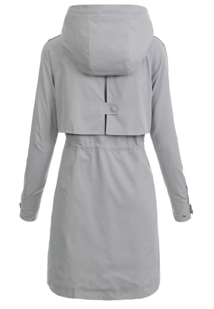 Damska Kurtka Parka Wiosenna Idalia Niebiesko- Szara
