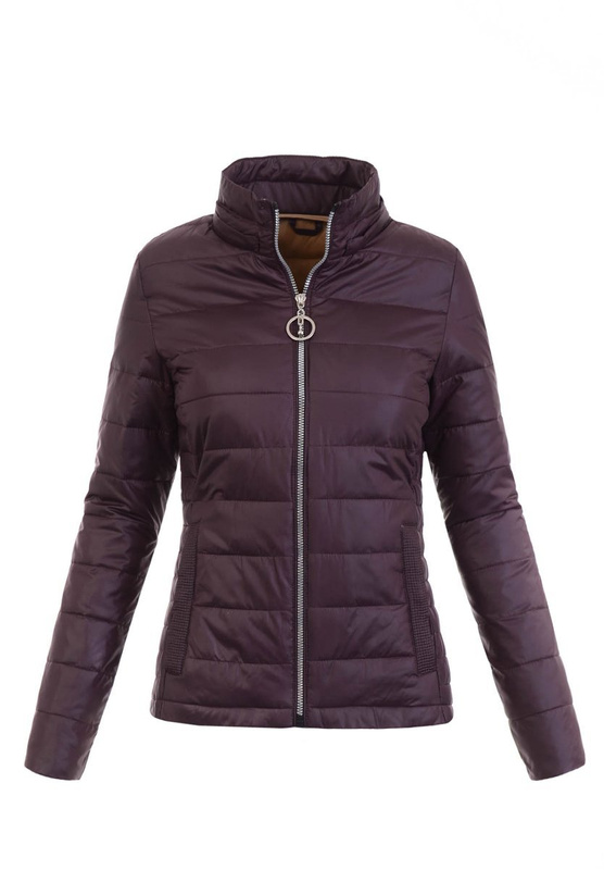 Damska Wiosenna Kurtka Anika Śliwkowa