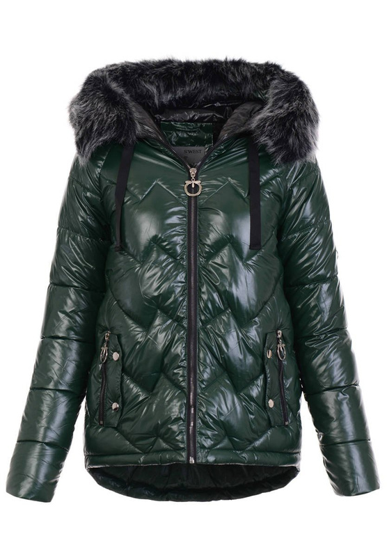 Damska Kurtka Ortalionowa Michalina Zielona