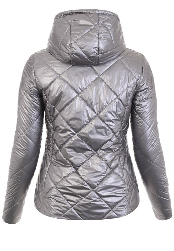 Damska Wiosenna Kurtka Stefania Srebrna