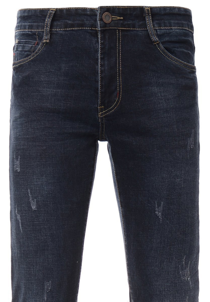 Męskie Spodnie Jeansowe Granatowe