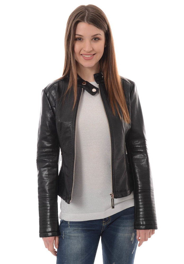 Rewelacyjna Damska Kurtka Ramoneska Czarna