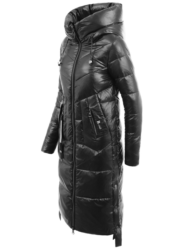 Damska Kurtka Ortalionowa Długa Narcyza Czarna