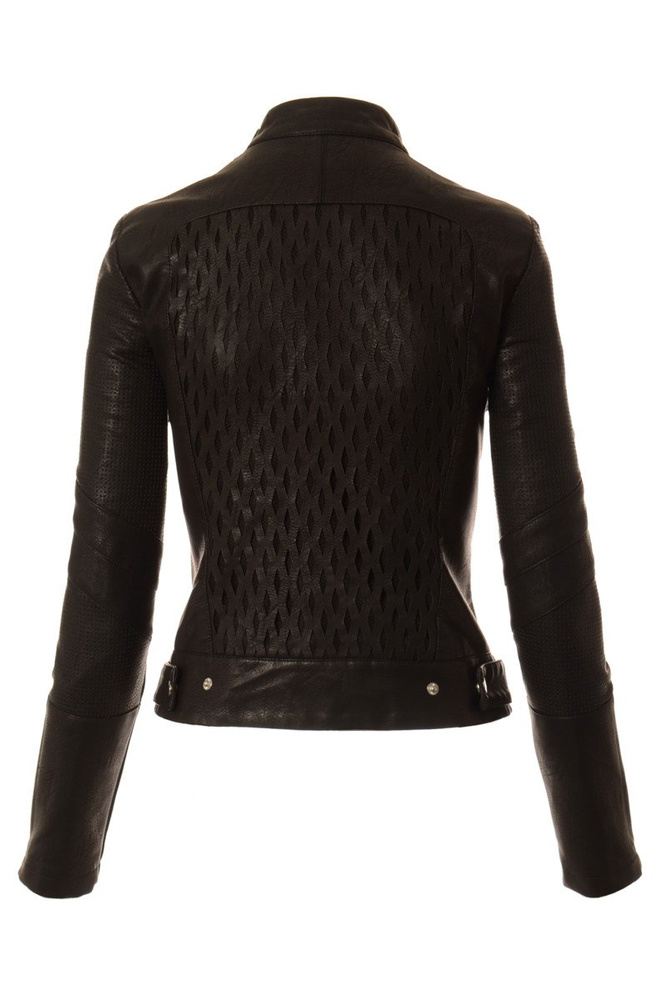 Damska Kurtka Skórzana Ramoneska Judith Czarna