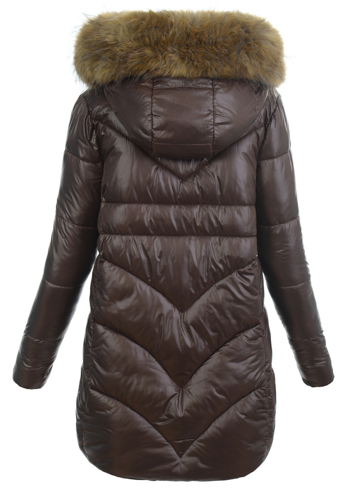 Damska Kurtka Zimowa Justyna Brązowa