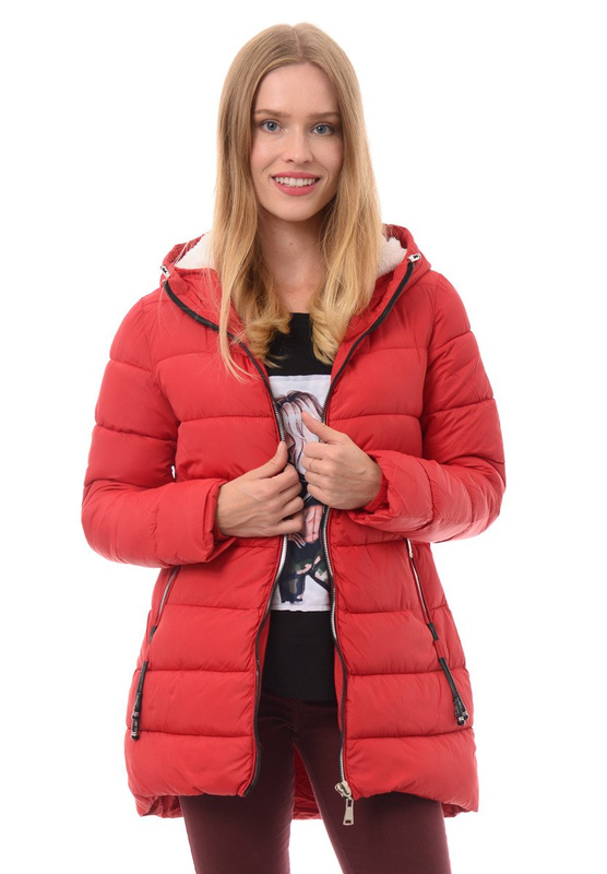 Kurtka Zimowa Bianka Czerwona