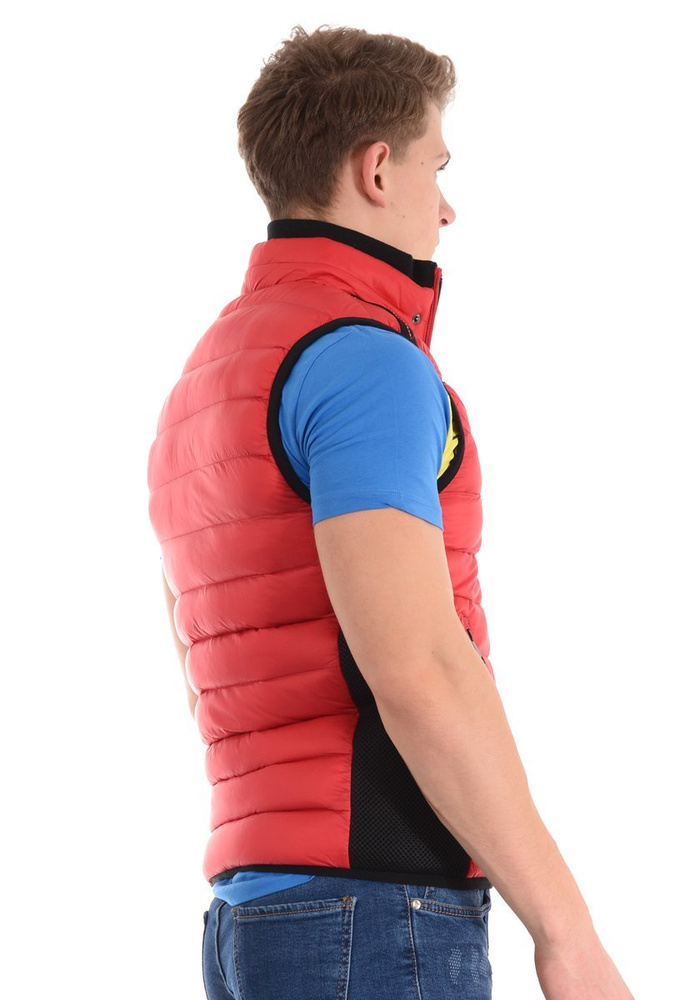Męska Kamizelka Bezrękawnik Czerwony