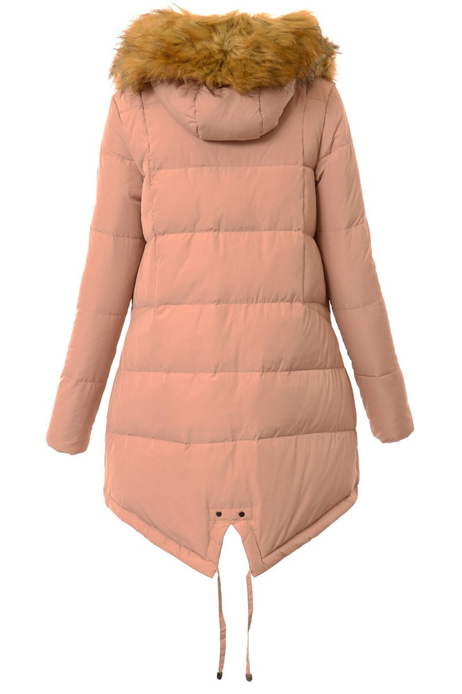 Puchowa Damska Kurtka Zimowa Molly Łososiowa