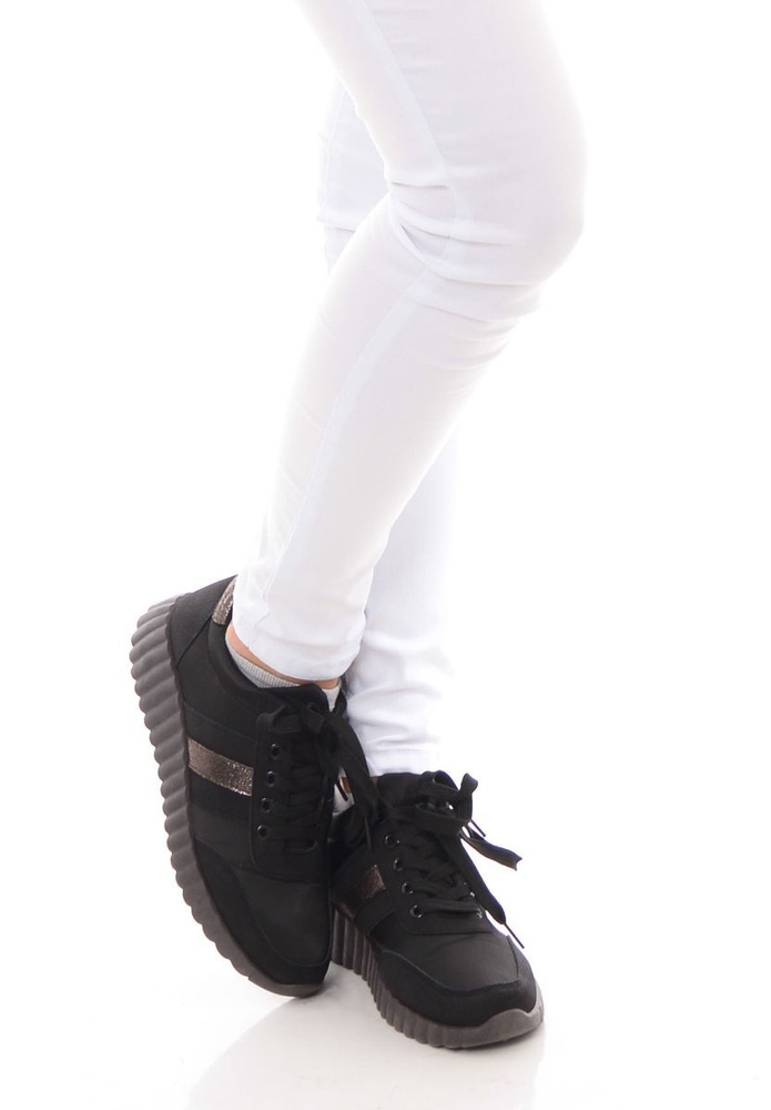 Damskie Sportowe Buty Czarne