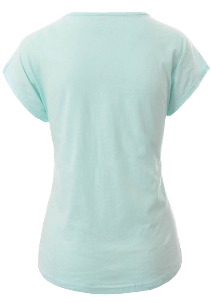 Damska Koszulka Krótki Rękaw T-Shirt Nadruk Queen Zielona