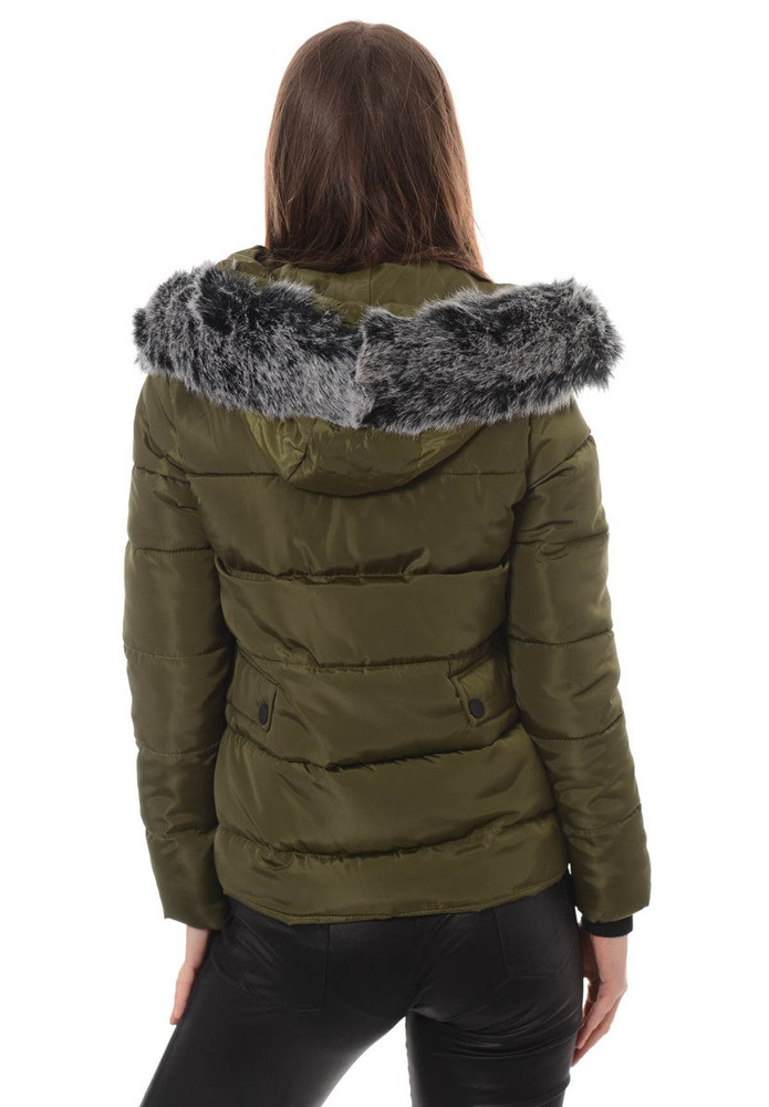 Damska Zimowa Kurtka Ortalionowa Zielona